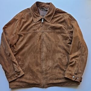 Men's Brown Golden Bear Suede Jacket XL